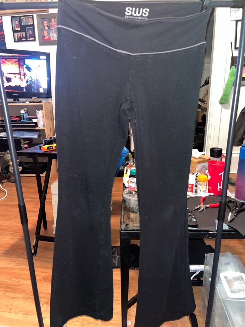 Streetwear Society Black Flared Leggings